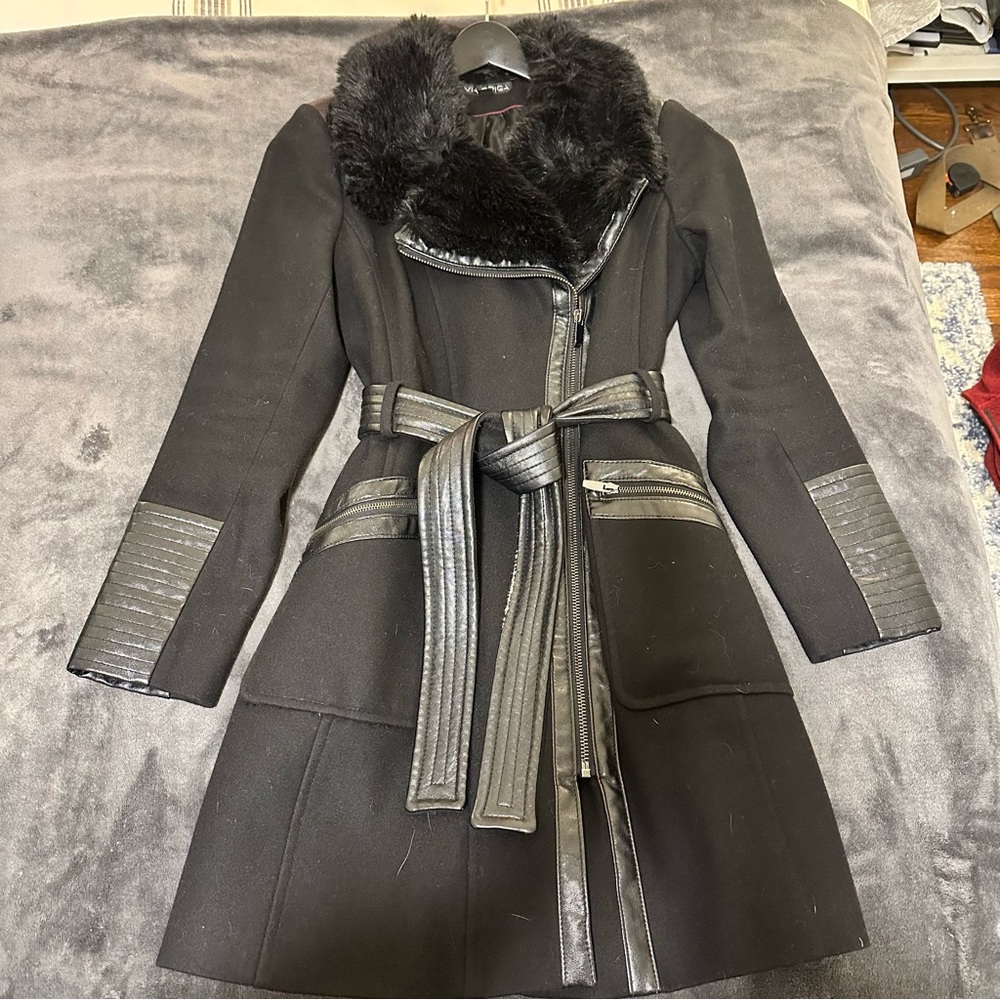 Black Via Spiga wool jacket size 10